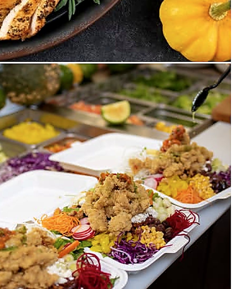Prepared catering trays from Manuelo's Restaurant