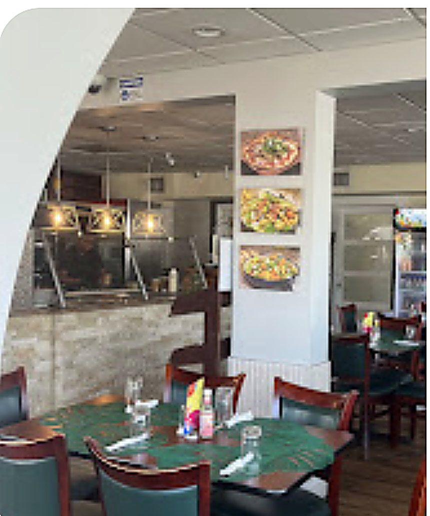 The dining room at Manuelo's Restaurant